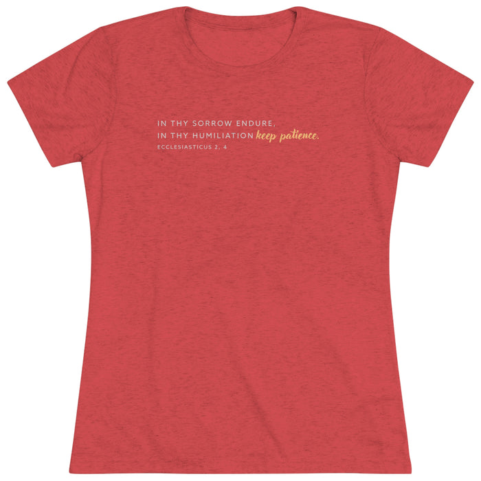 Women's Keep Patience Premium T-shirt