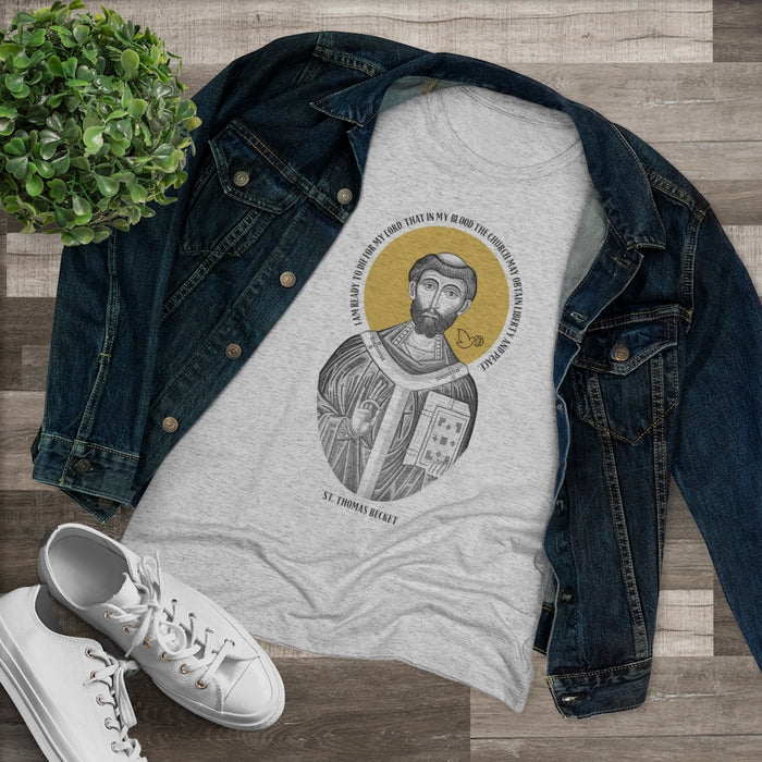 Women's Saint Thomas Becket Premium T-shirt