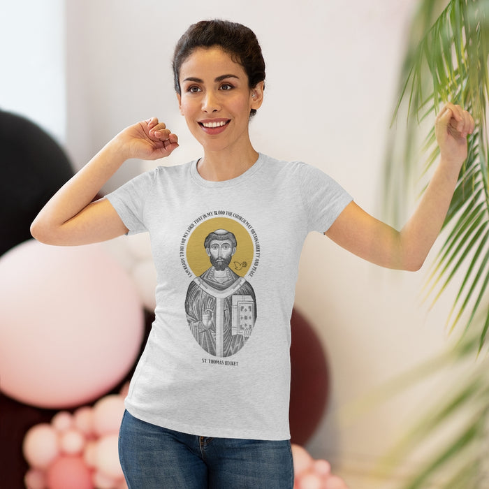 Women's Saint Thomas Becket Premium T-shirt